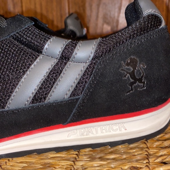 Patrick Black Leather Suede Sneaker - Picture 8 of 16